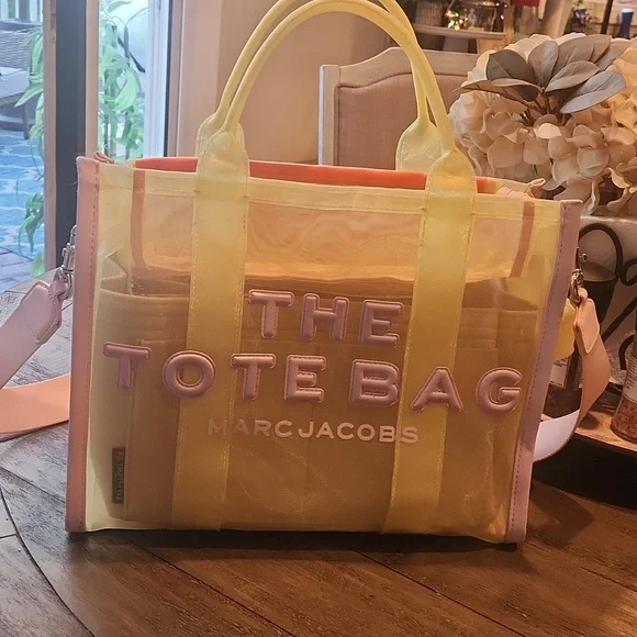 Marc Jacobs Yellow and Pink Tote Bag - Picture 10 of 11